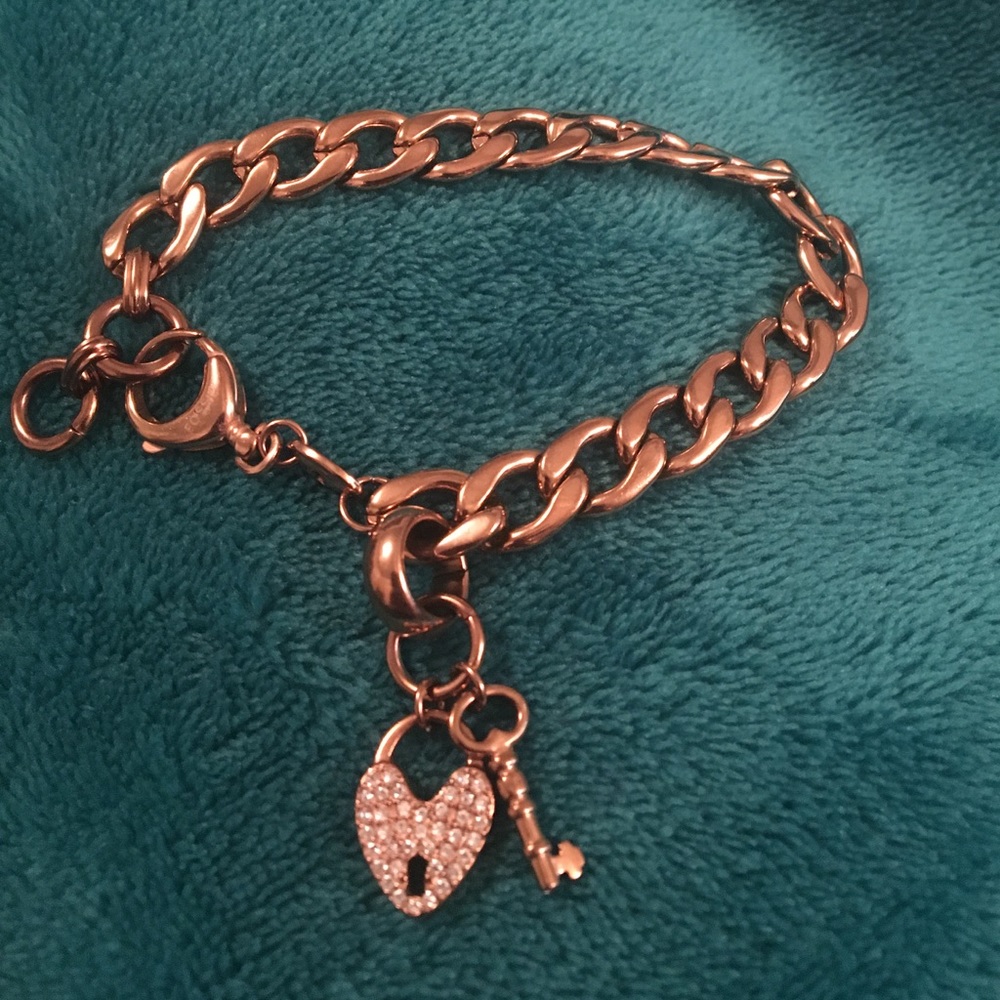 Fossil charm bracelet